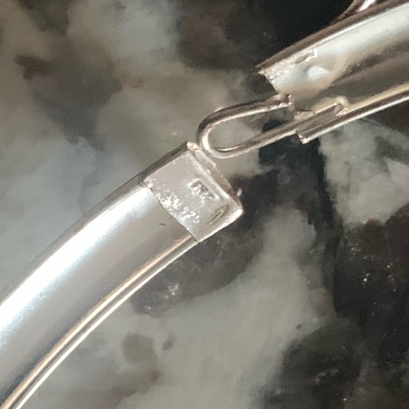 Vintage Sterling Silver Diamond Cut Bracelet, Stamped 925 - Picture 4 of 14